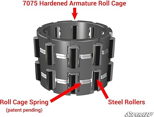 SuperATV Polaris RZR, Ranger y General 9001000  Turbo Heavy Duty Sprague Carrier con rodillos  Reemplaza OEM 3235625 y 3235844 (ver ajuste)