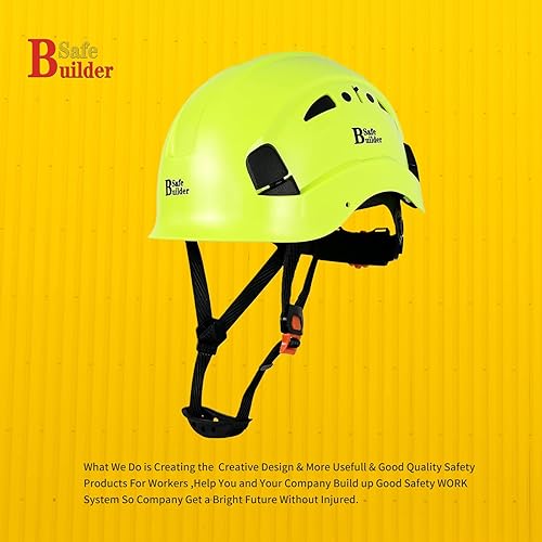 Miniatura 5 de SAFEBUILDER Casco de seguridad industrial con visera incorporada, casco duro ABS con visera ajustable, protección para la cabeza de construcción,