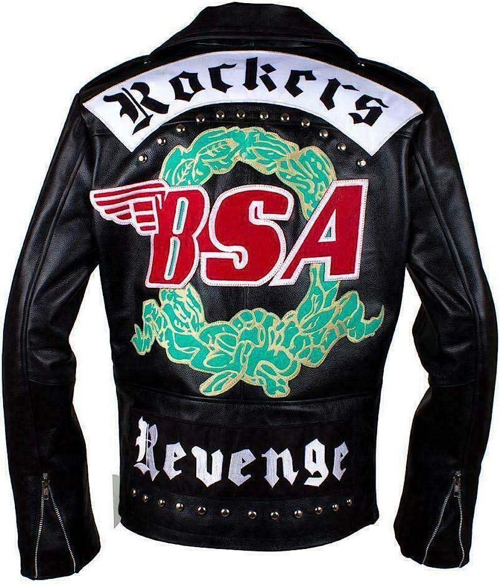 Rising Bloom Men's Black Biker Cafe Racer Fashion Zipper Motorcycle Style Genuine Leather Jacket (As8, Alpha, 3X_l, Regular, Regular, Faux Leather)