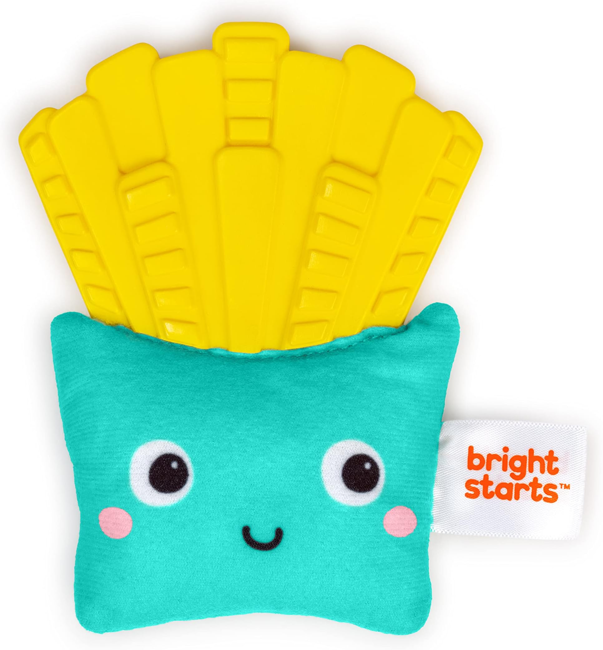 Bright Starts 16702 Potato Fly Teeth, Teething for 3 Months and Up, Fingertip Education, Hand Play, Bite