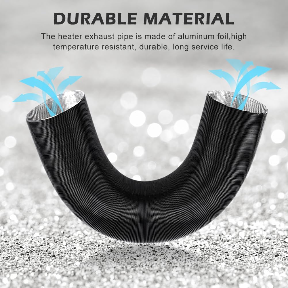 JIANWEI Diesels Heater Exhaust Pipe Set, 75mm/3inch Car Parking Heater Air Vent Extender Accessories, Y/T Branch Connector and Hose Clips Fit For Webasto 2KW 5KW 8KW Heaters(Y type)