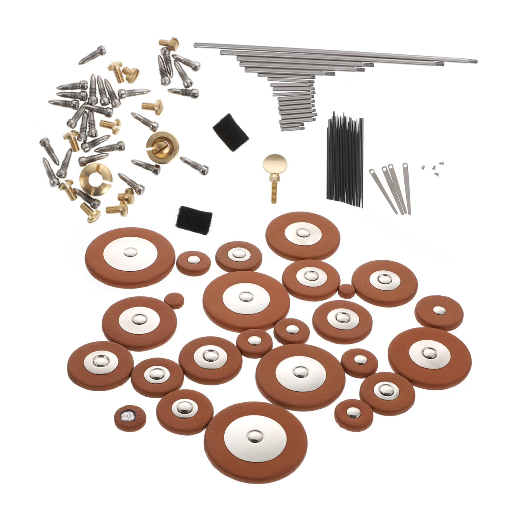 TOYANDONA Altsaxophon Zufällige Farbe zur Wartung und Ersatz Beschädigter Teile Reparaturset mit Metall und Sheepskin Teilen Geeignet für Selbstgemacht Enthusiasten und Saxophonliebhaber