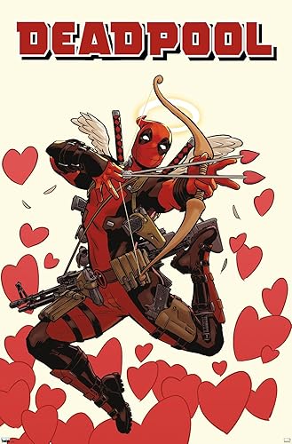 Trends International Marvel Comics Deadpool - Póster de pared de Cupido, 22.4 pulgadas de largo x 14.7 W, versión premium sin marco