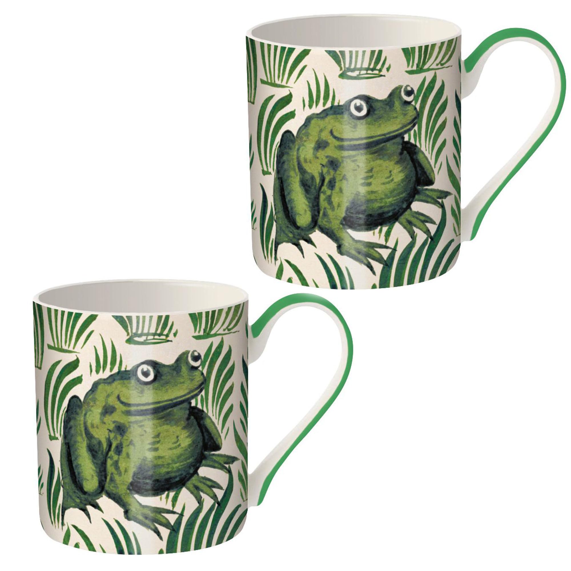 Porcelaine fine William De Morgan tasses de collection V&A, lot de 2 mugs café thé