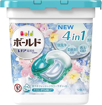 Amazon.co.jp: ボールド 洗濯洗剤 ジェルボール4D フレッシュフラワー