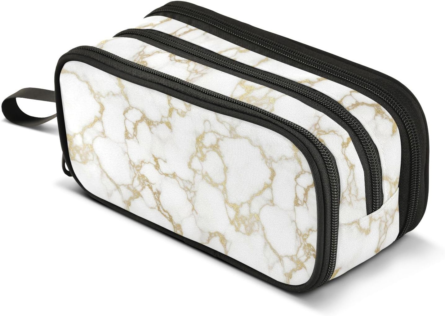 Marble Golden Colored Pencil Case, Clutter-Free
