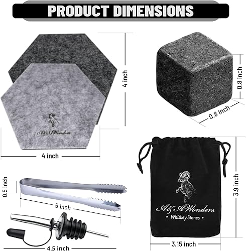 Miniatura 3 de A&A Wonders Vasos de whisky de alta calidad, juego de 2 vasos de whisky antiguos de 9 onzas, vasos elegantes para whisky, escocés, caja de regalo de