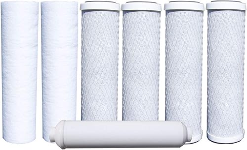 Miniatura 2 de Watts Premier WP500024 Kit de reemplazo de filtro de agua anual estándar, blanco y Hydronix ICF-10 RO ósmosis inversa post pulido, filtro de agua