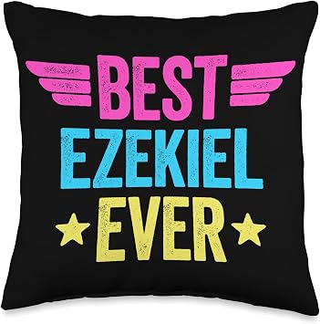Best Name Ever Best Ezekiel Ever Throw Pillow, 16x16, Multicolor