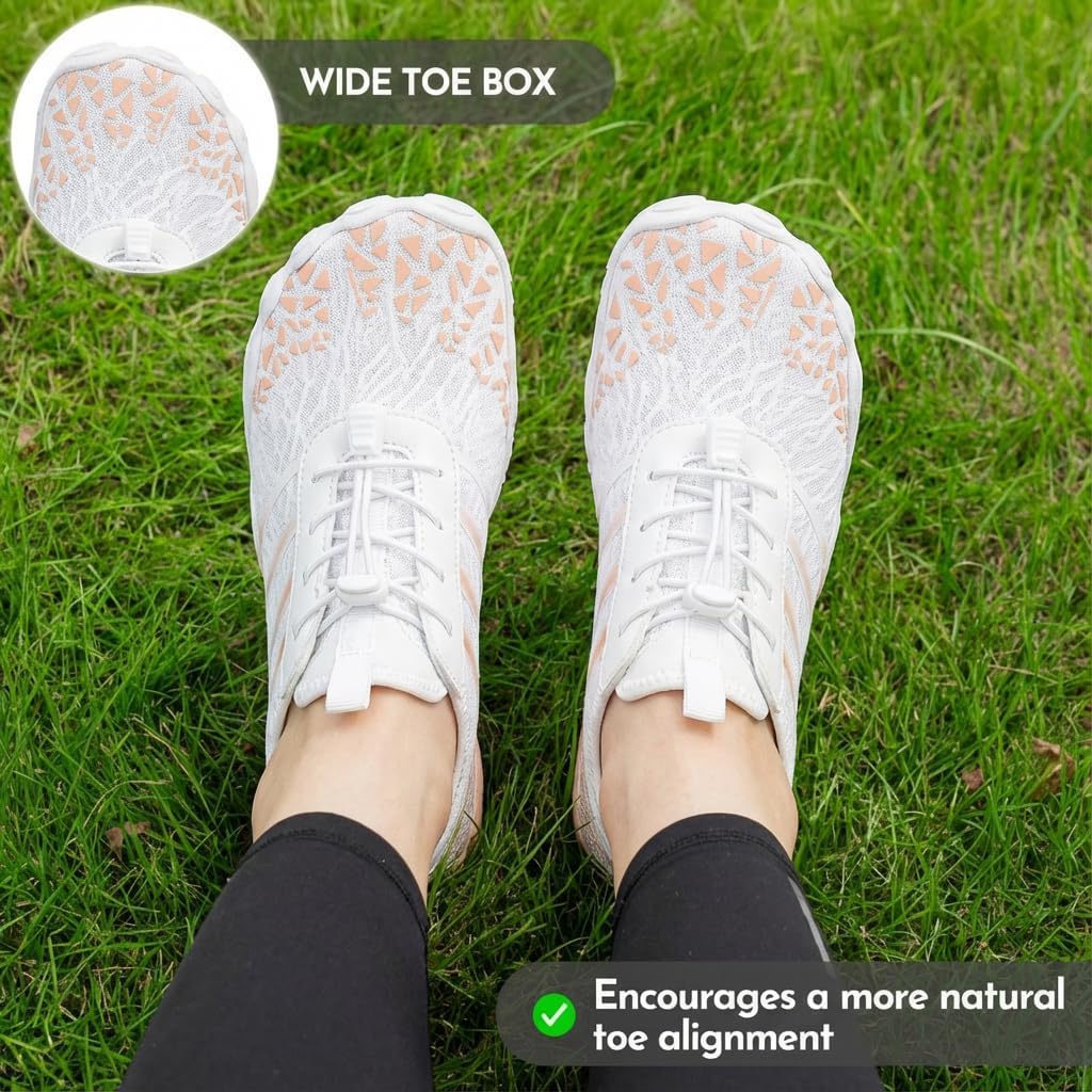 Peak Footwear Non-Slip Barefoot Shoes – Zero Drop Minimalist Barefoot Shoes with Wide Toe Box & Flexible Sole for Natural Movement, Everyday Comfort, All-Season Urban & Outdoor Wear (Unisex)