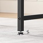 HOOBRO Bar Stools, 64.5 cm Saddle Stools with PU Upholstery, Counter Height Stools with Footrest, Kitchen Breakfast Chairs, for Dining Room, Cafe, Bar, Black BB23BY01