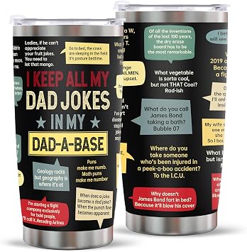 Christmas Dad Gifts for Men 20Oz Stainless Steel Tumbler Dad Birthday Gift