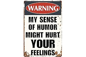 Funny Sarcastic Metal Sign Vintage Adult Humor Decor