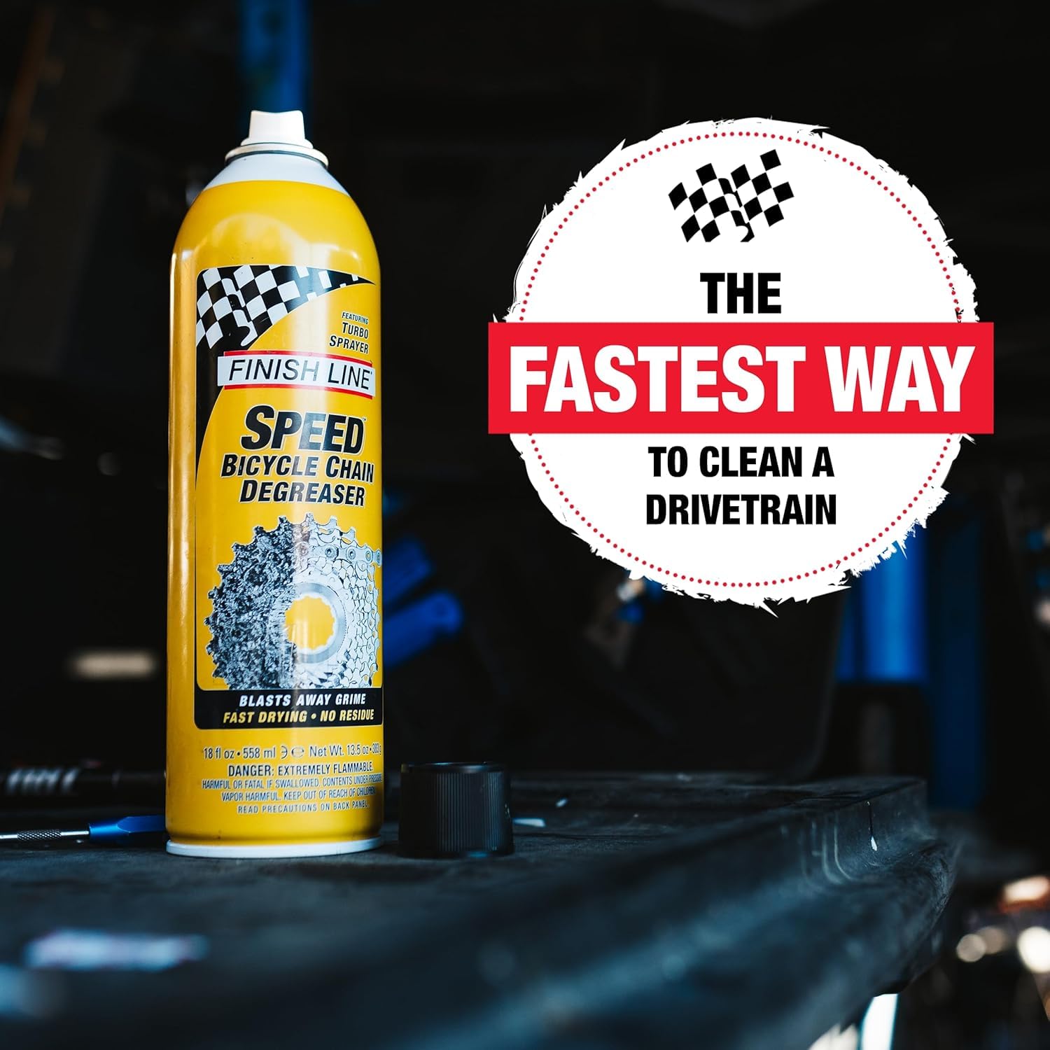 Odtłuszczacz Finish Line Speed Clean 558 ml aerozol