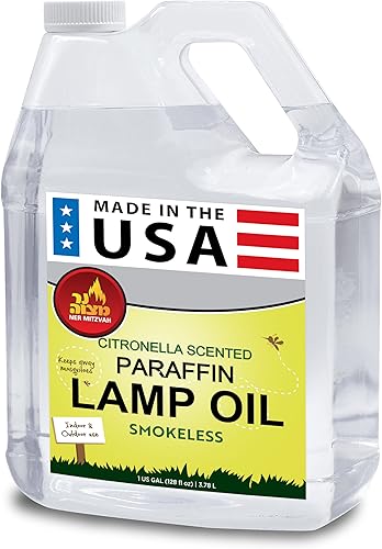 Miniatura 9 de Ner Mitzvah Aceite de lámpara perfumada de citronela, 32 onzas, sin humo e inodoro, repelente de insectos y mosquitos, aceite de parafina