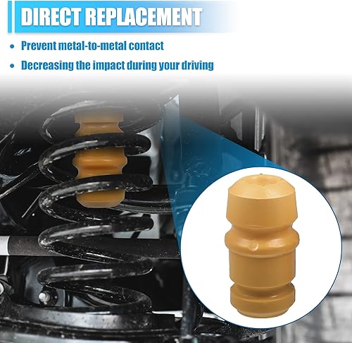 Miniatura 3 de X AUTOHAUX 52004295 Resorte helicoidal delantero para tope de tope de parachoques suspensión superior apto para Jeep Cherokee 1994-2001, paquete de 2