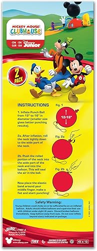 Miniatura 6 de JA-RU (2 Pack) Disney Micky Punch Balloon Fidget Ball Inflate & Punch Fidget Toy Inflatable Big Bounce Ball Stress Relief Punching Bag Toy for Kids.