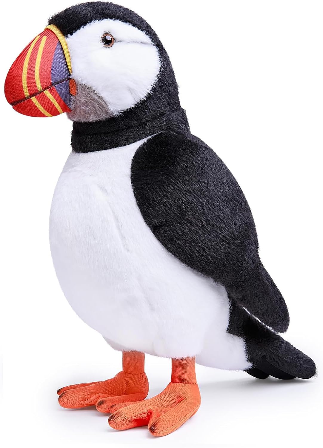Tiny Heart 16inch Simulated Arctic Puffin Plush Toy, Realistic Soft Plush Stuffed Puffin Animal Toys