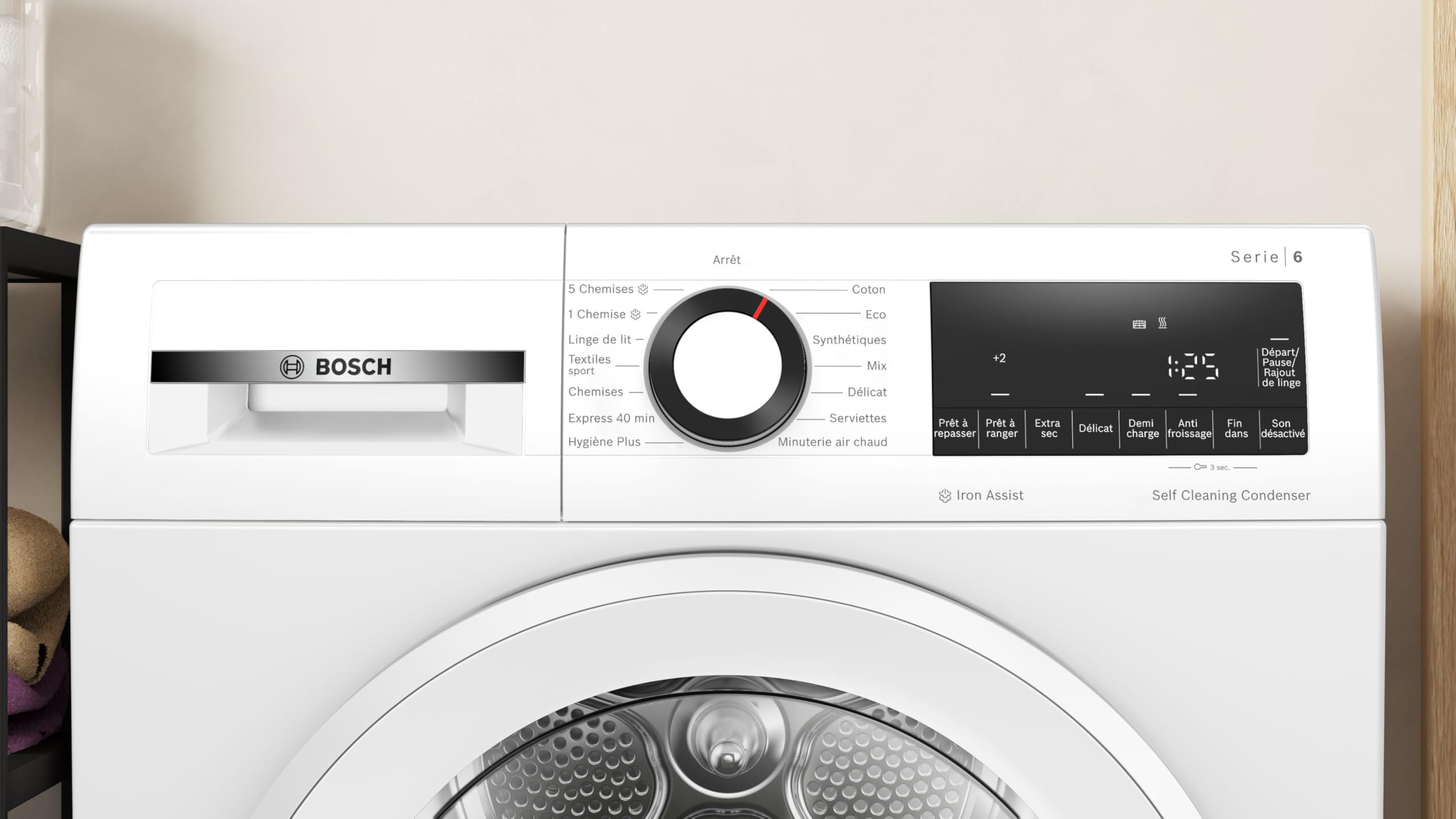 Bosch Série 6 Sèche linge Pompe à chaleur 8 kg Blanc