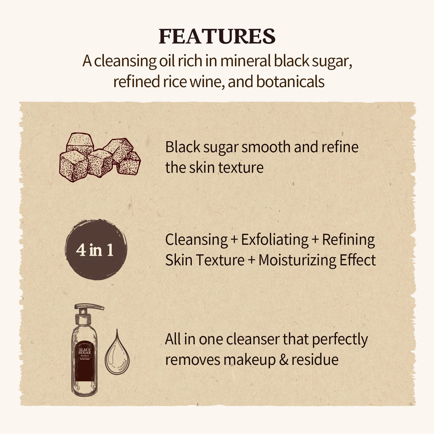 SKIN FOOD since 1957 Olejek do oczyszczania twarzy z czarnego cukru i wina ryżowego, olejek do demakijażu, dla gładkiej i odświeżonej skóry, 200 ml
