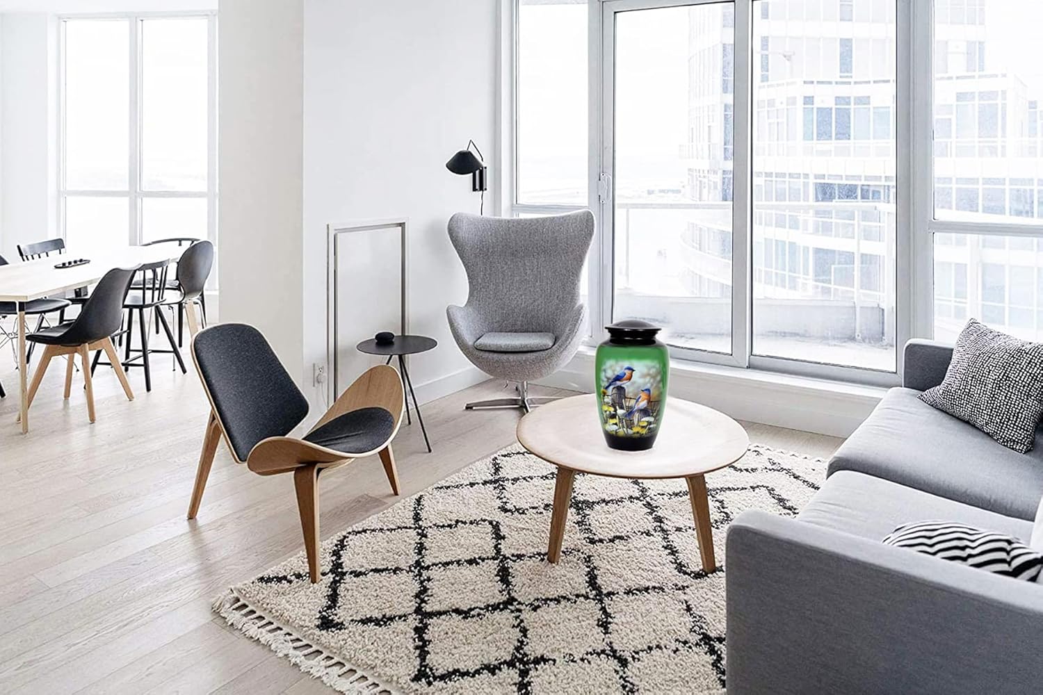 HLC Lovely Humming Bird Adult Cremation Urn - Handcrafted Urn for Human Ashes (200 lbs - 10.5 x 6 ')