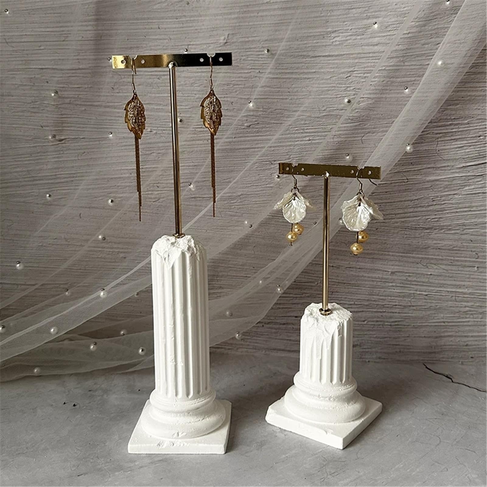 Organizzatore Set di espositori for Orecchini con Colonna Romana in Gesso da 3 Pezzi