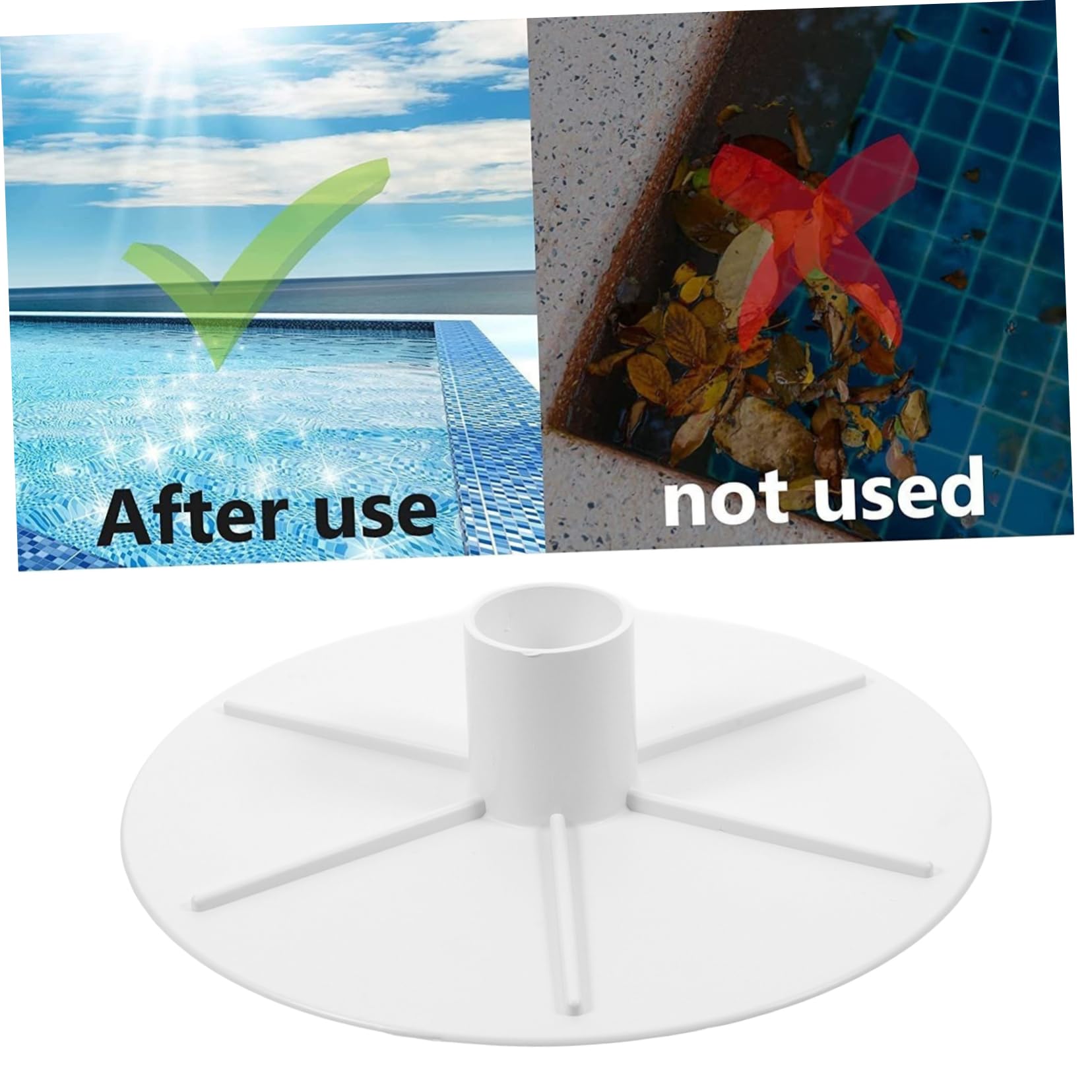 HANABASS 3piezas Adaptador De Vacuum Plate para Skimmers De Piscina Placa De Cubierta De Skimmer Accesorio De Instalación Rápida Material Compatible
