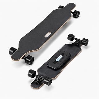 All-Terrain Elektrisches Skateboard, Elektrisches Longboard-Skateboard 300W | 300W/700W Motor, 25 km/h Höchstgeschwindigkeit, 15 km Reichweite, 7-fach Ahorn-Deck, 90 kg Tragfähigkeit, 4-Gang-Steuerung
