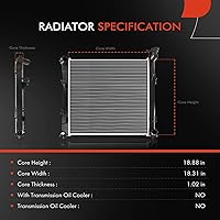 Vista 2 de A-Premium Conjunto de radiador de refrigerante del motor compatible con Kia Optima 2016 2017 2018 2019 2020 L4 1.6L transmisión manual