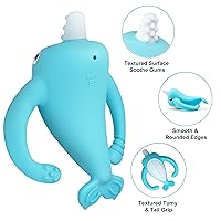 Vista 4 de Best Baby Toy for 4Months Baby, Baby Teething Toys for 3-6 6-12 Months, Teething Relief Toys, Food Grade Silicone Montessori Baby Teether Toy for