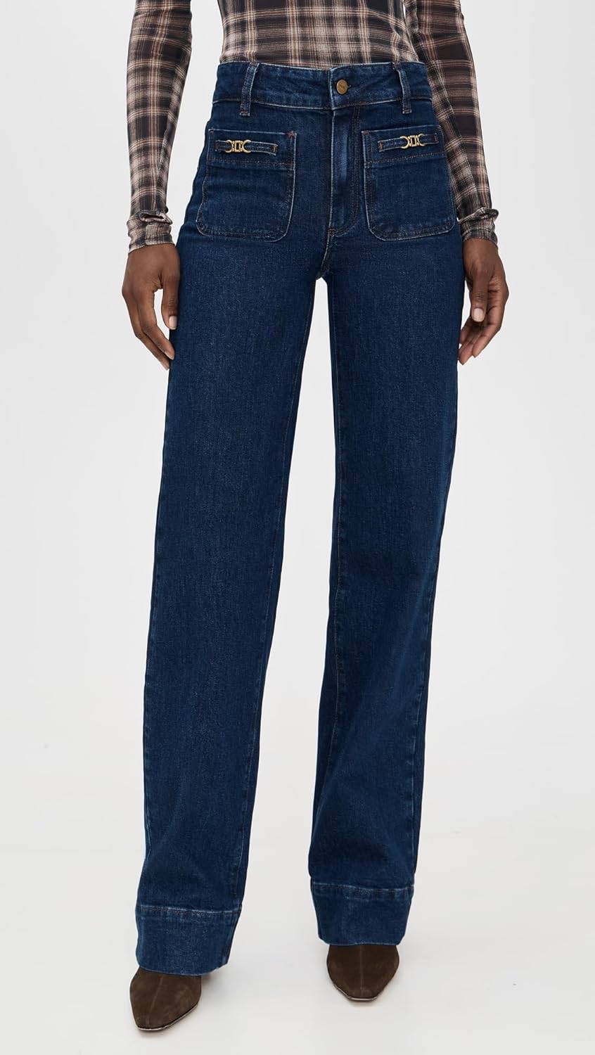 PAIGE Women's Sasha Jeans with Novelty Patch Pockets - Image 2