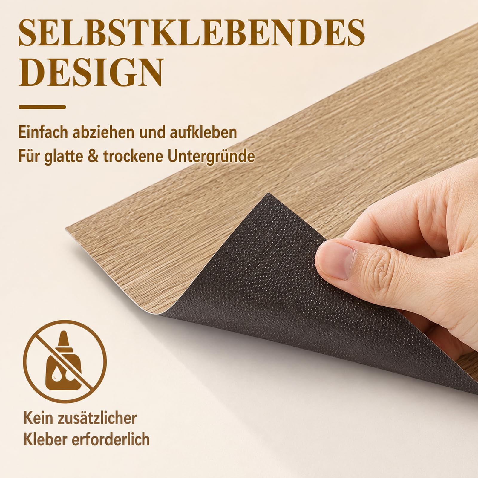 CYEER Lot de 40 revêtements de sol en PVC auto-adhésifs - 30 x 30 cm - En vinyle - Imperméable - Antidérapant - Autocollant - Pour cuisine, salon, salle de bain (grain de bois clair)