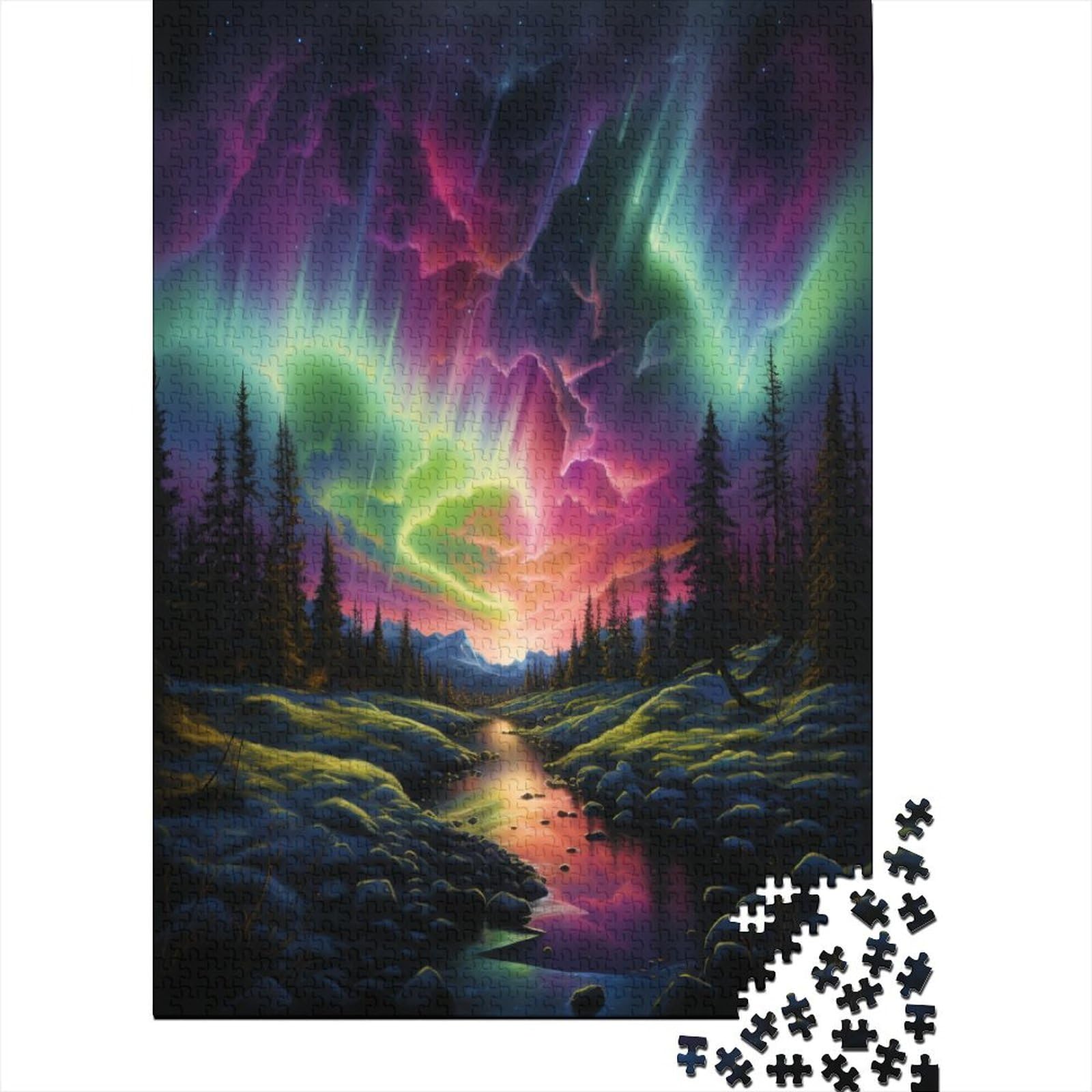 Puzzle 1000 Pezzi – Faszination Terra – Luci Del Nord (Norvegia), 68x48 Cm, Qualità Premium Made In Germany - 4