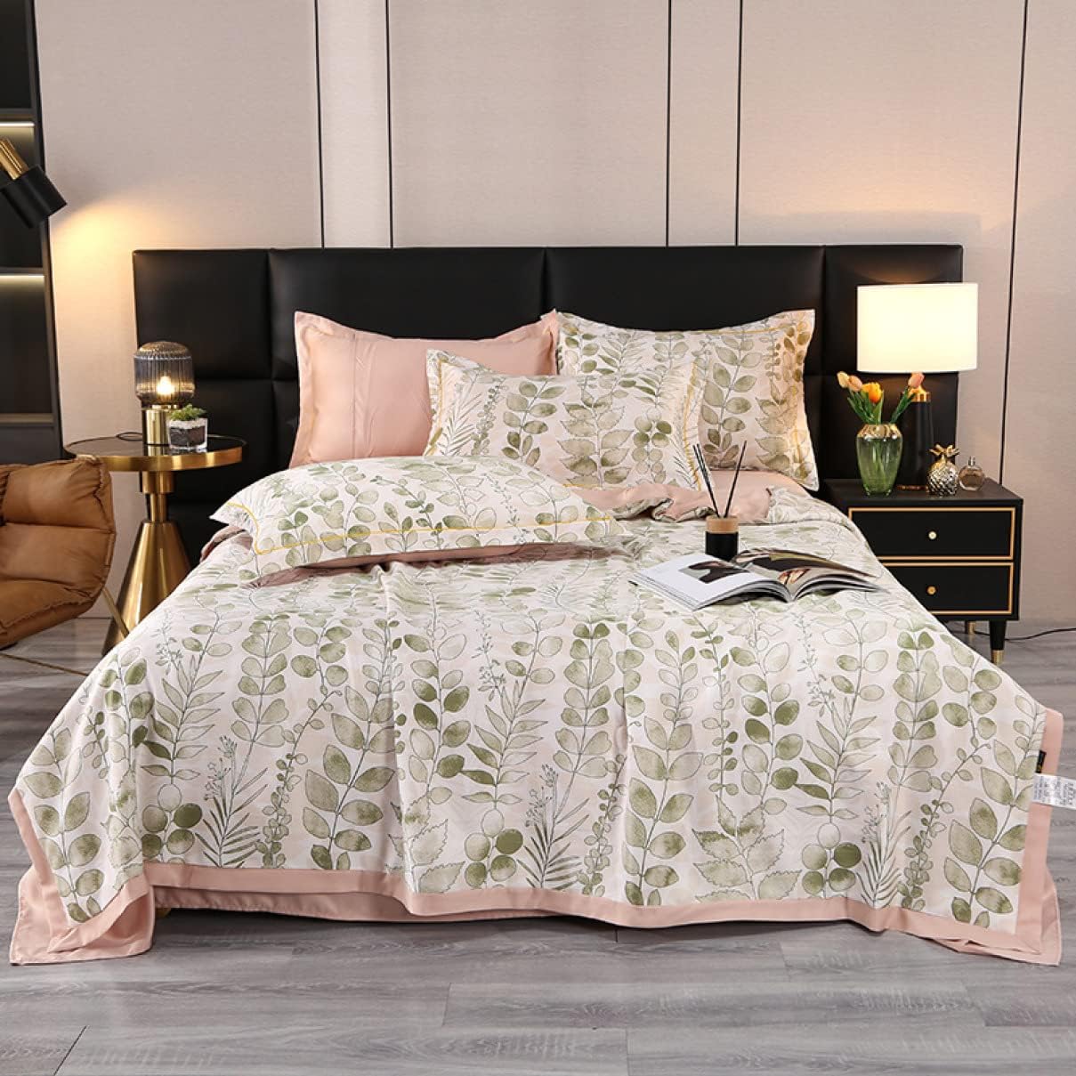 Summer futon, native pattern, single, for summer nights, 200*230cm, 1 piece, stylish, cute, no cover needed, futon, color 5, double, 4 piece set, cool, silk touch, cool to the touch, air conditioning
