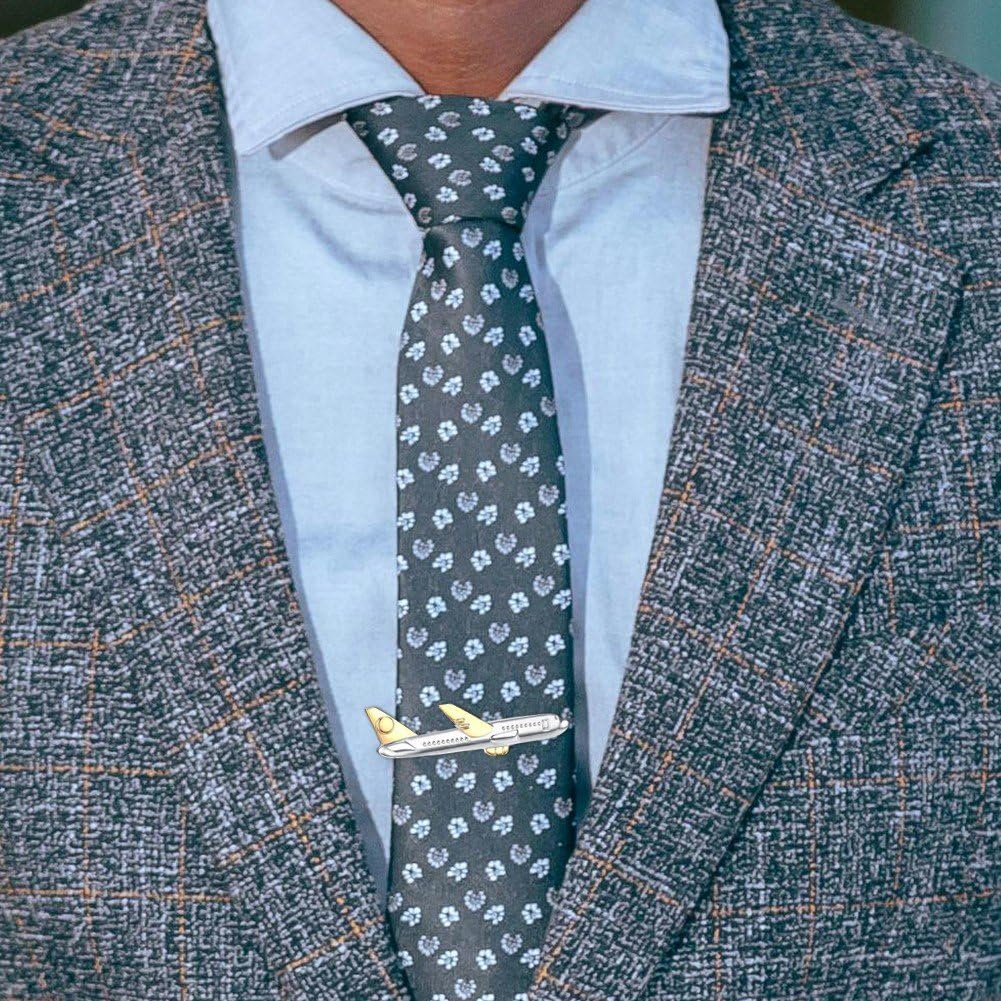 Pinza De Corbata para Hombre, Pinza De Corbata De Avión, Novedosa, Pinza De Corbata De Avión, Regalo para Aniversario De Boda, Negocios