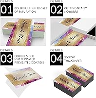 Vista 3 de Tarjetas de visita personalizadas, 100 tarjetas de visita de impresión de doble cara, personalizadas con tu logotipo, tarjetas personalizadas de 3.5