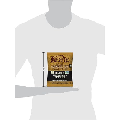 Vista 457 de Kettle Brand Papas fritas, papas fritas con ajo y parmesano, 7.5 onzas (paquete de 12)