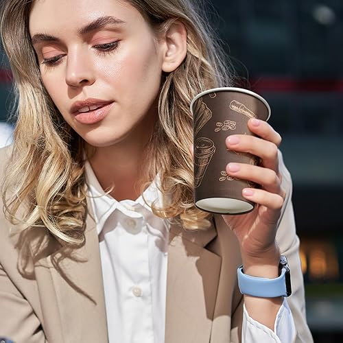 Miniatura 8 de Paquete de 300 vasos de papel desechables de 3 onzas, tazas de baño pequeñas, tazas de enjuague bucal, mini tazas de café expreso caqui de 3 onzas,