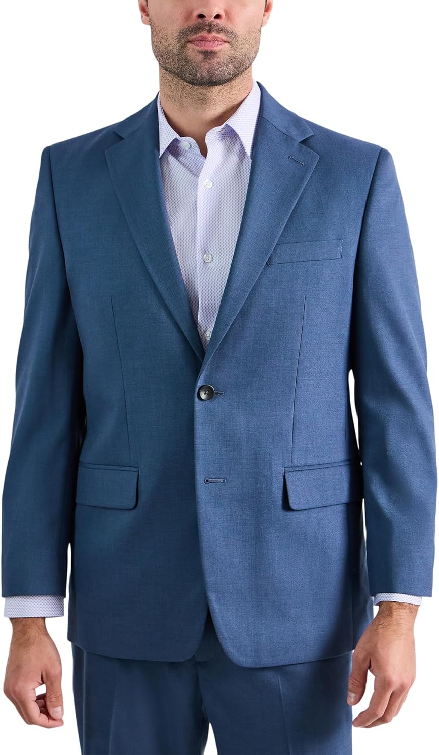 Haggar J.M Men's Premium Stretch Classic Fit Suit Separate Jacket Chambray
