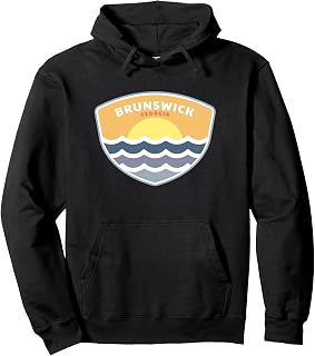 Brunswick Georgia Beach GA Sunset Vacation Souvenir Pullover Hoodie