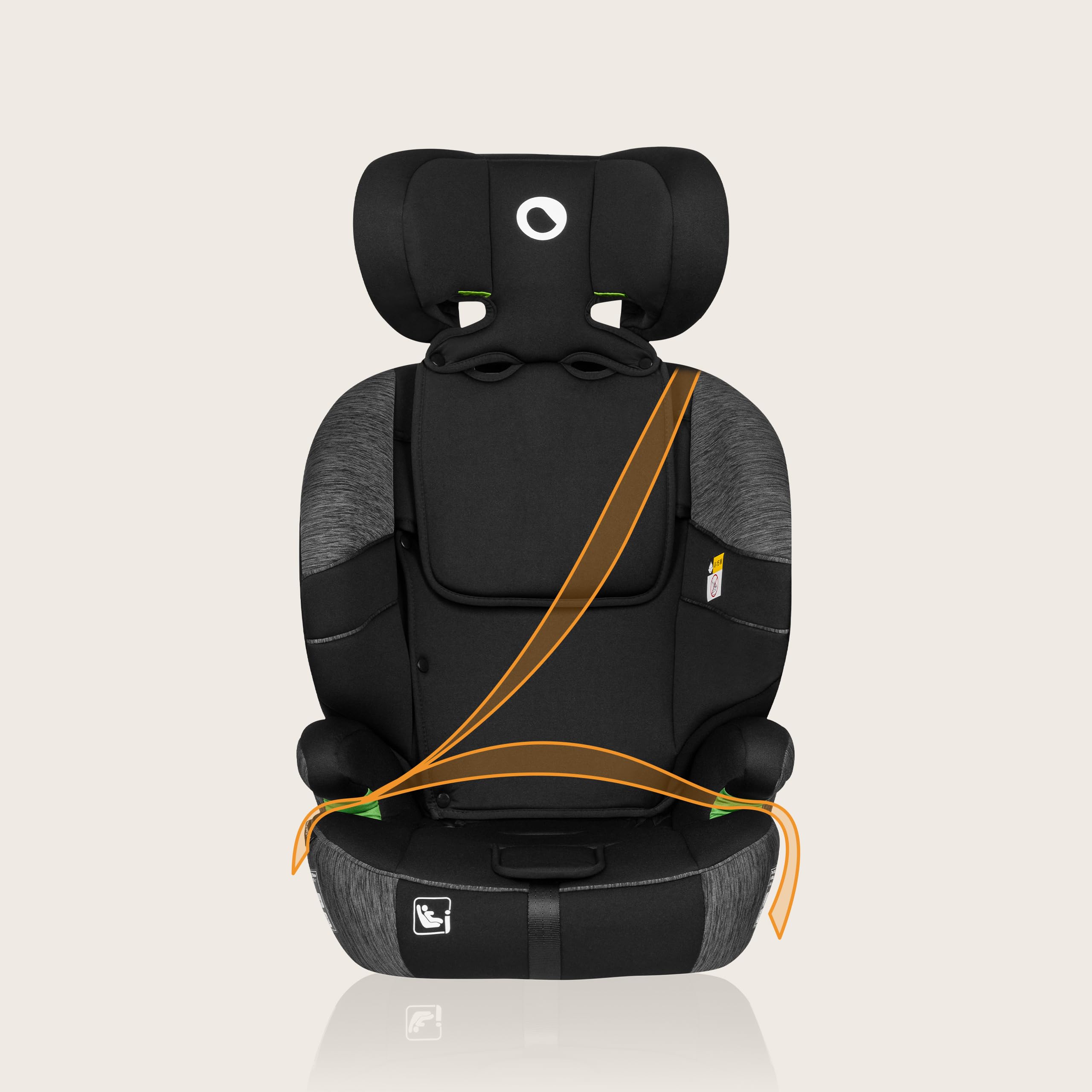 LIONELO LEVI ONE I-SIZE Silla infantil de coche 76-150 cm, Grupo 1 2 3, Protección Lateral, Reposacabezas ajustable de 10 etapas, Reposabrazos Cómodos, Respaldo Extraíble, R129 i-Size