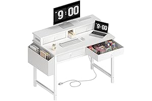 Lufeiya Small Vanity Desk with Drawers: Stylish and Functional Workstation