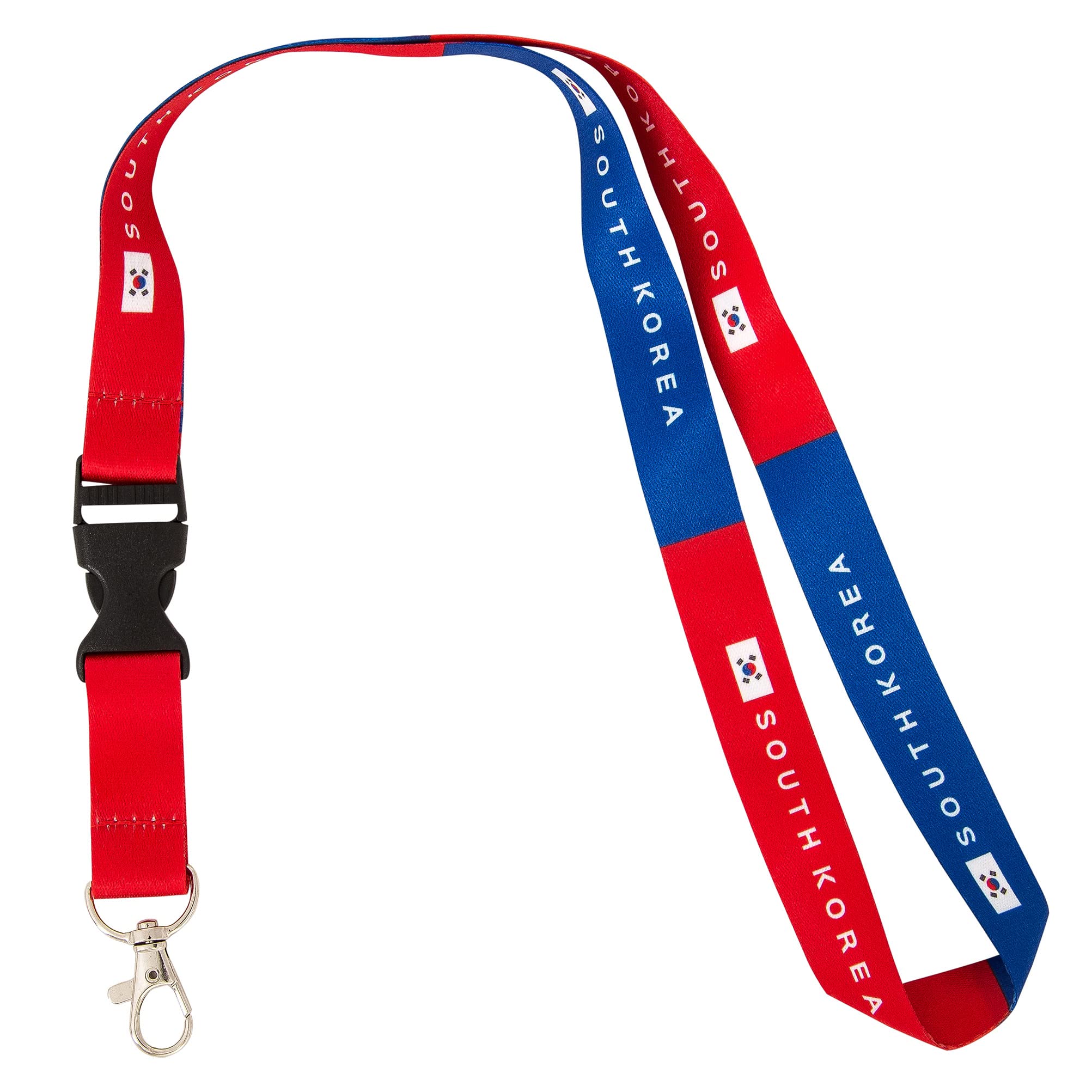Desert Cactus Country of South Korea Lanyard Flag Car Keys ID Badge Holder Keychain Souvenir Detachable Breakaway Snap Buckle (Lanyard), Multicolor, One size