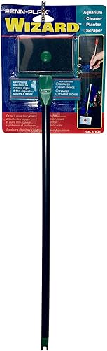 Penn-Plax Raspador de algas WZ1: ayuda a mantener tu acuario limpio con el raspador Wizard