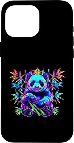Miniatura 19 de iPhone 16 Streetwear synthwave 80s 90s retro cute boys panda bamboo Case