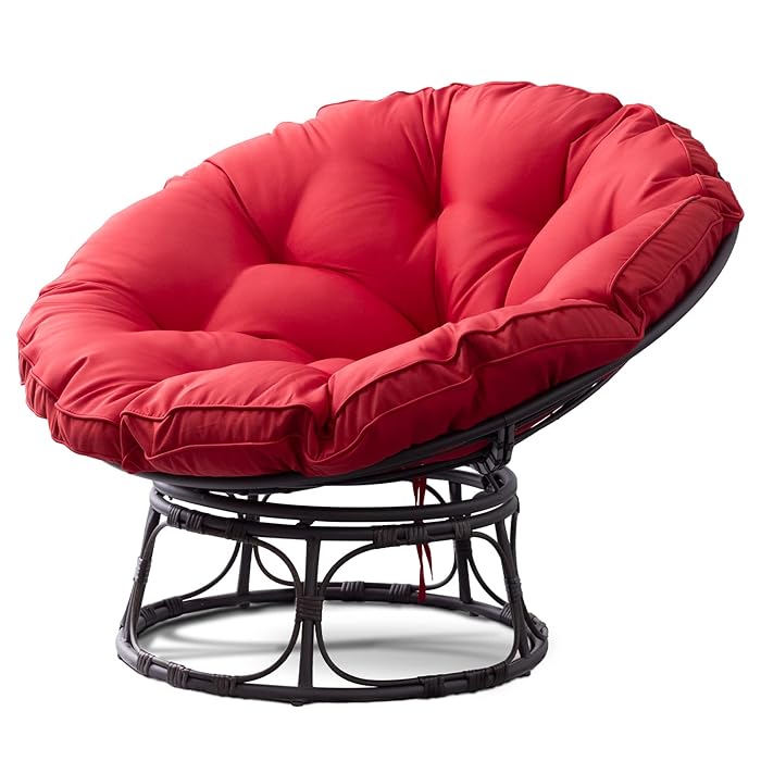 Buy Joyside Papasan Chair with Cushion and Frame 46'' Wicker Papasan