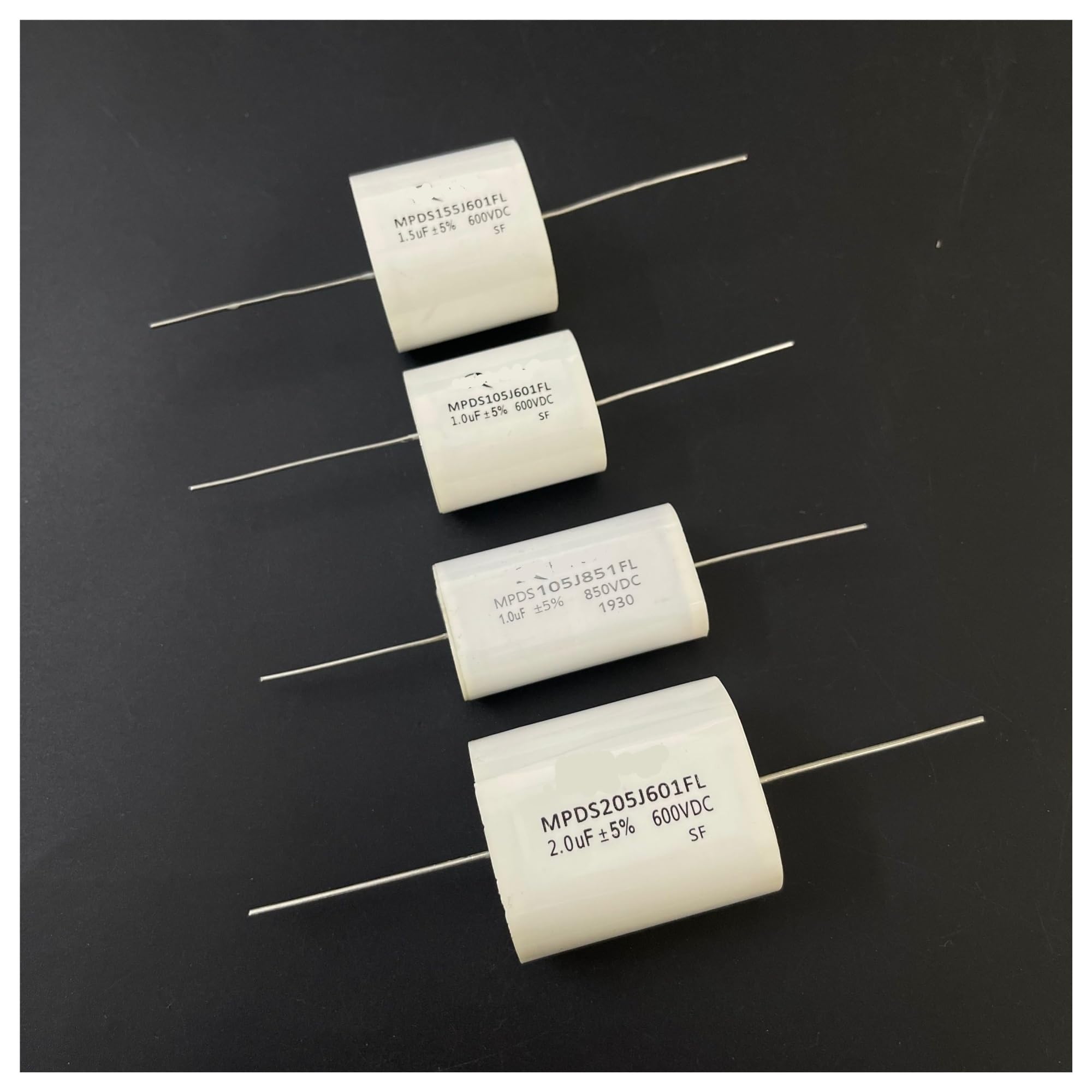 LEOTNNDQ 1PCS 850V 1UF 1.5UF 2UF 600V Copper foot protection film capacitor(1UF850V 1PCS)