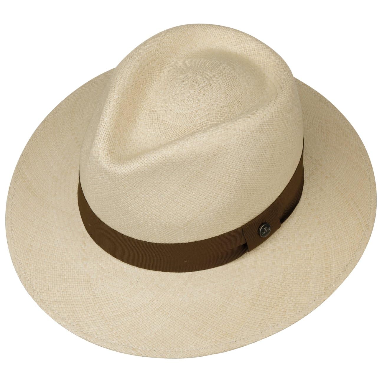 LIERYS Cappello Panama Sophisticated Uomo Donna Realizzato a Mano in Ecuador Estivo Nastro Decorativo in Gros-Grain