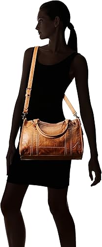 Miniatura 6 de Frye Bolso de cuero Melissa Zip Satchel Marrón