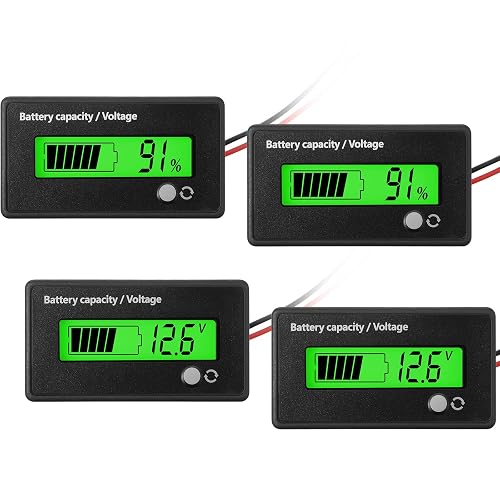 2 Pieces 12v 24v 36v 48v 72v Golf Cart Meter